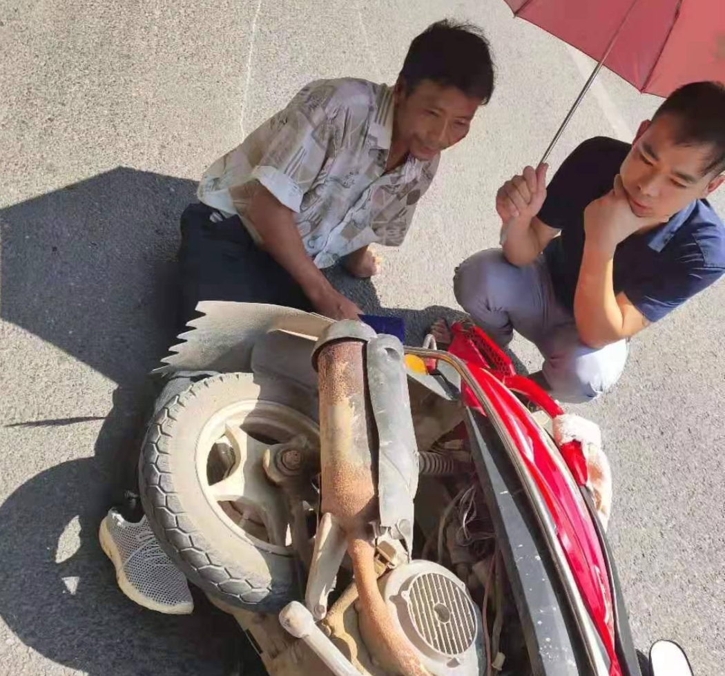 祁阳：摩托车车主“被撞”反被抓