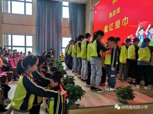 向阳学校举行少先队入队仪式