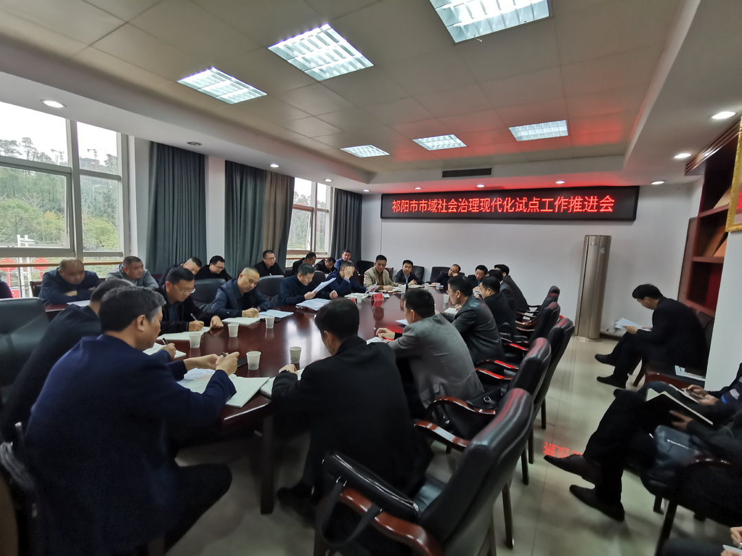 祁阳市召开市域社会治理现代化试点工作推进会