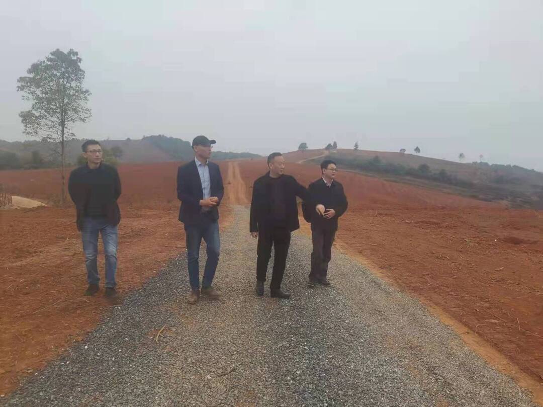 艾克海深入农业园区重点项目建设工地现场办公