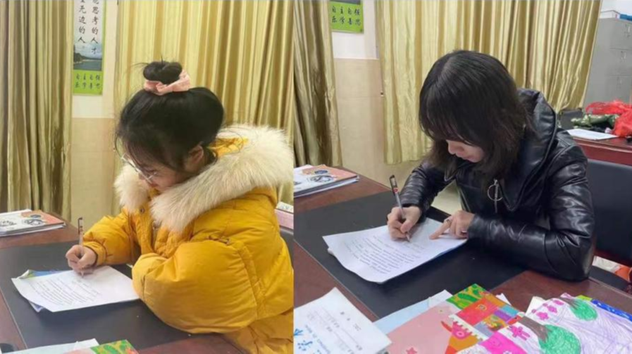 祁阳市宝塔小学教师签订“双减”承诺书