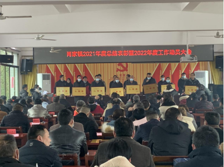 肖家镇召开2021年度总结表彰暨2022年度工作动员大会