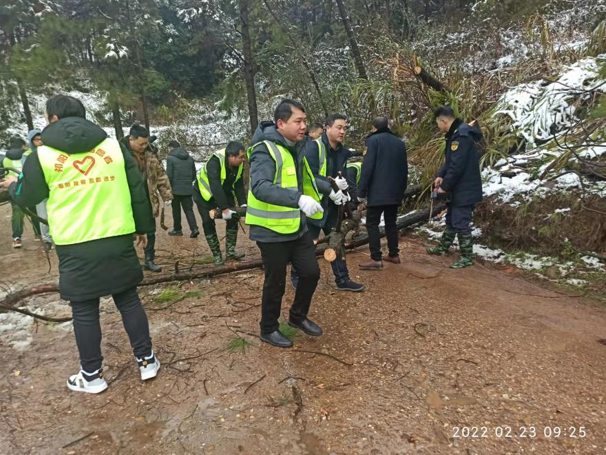 肖家镇：铲冰除雪保畅通 齐心协力解民忧