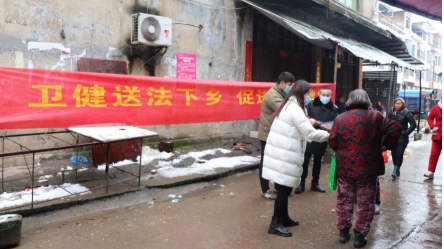 祁阳市卫健局开展“送法下乡”活动