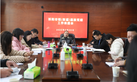 祁阳市2022年镇（街道）基层党建务虚会召开