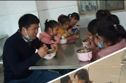 黎家坪镇明德小学：落实陪餐制 把好安全关