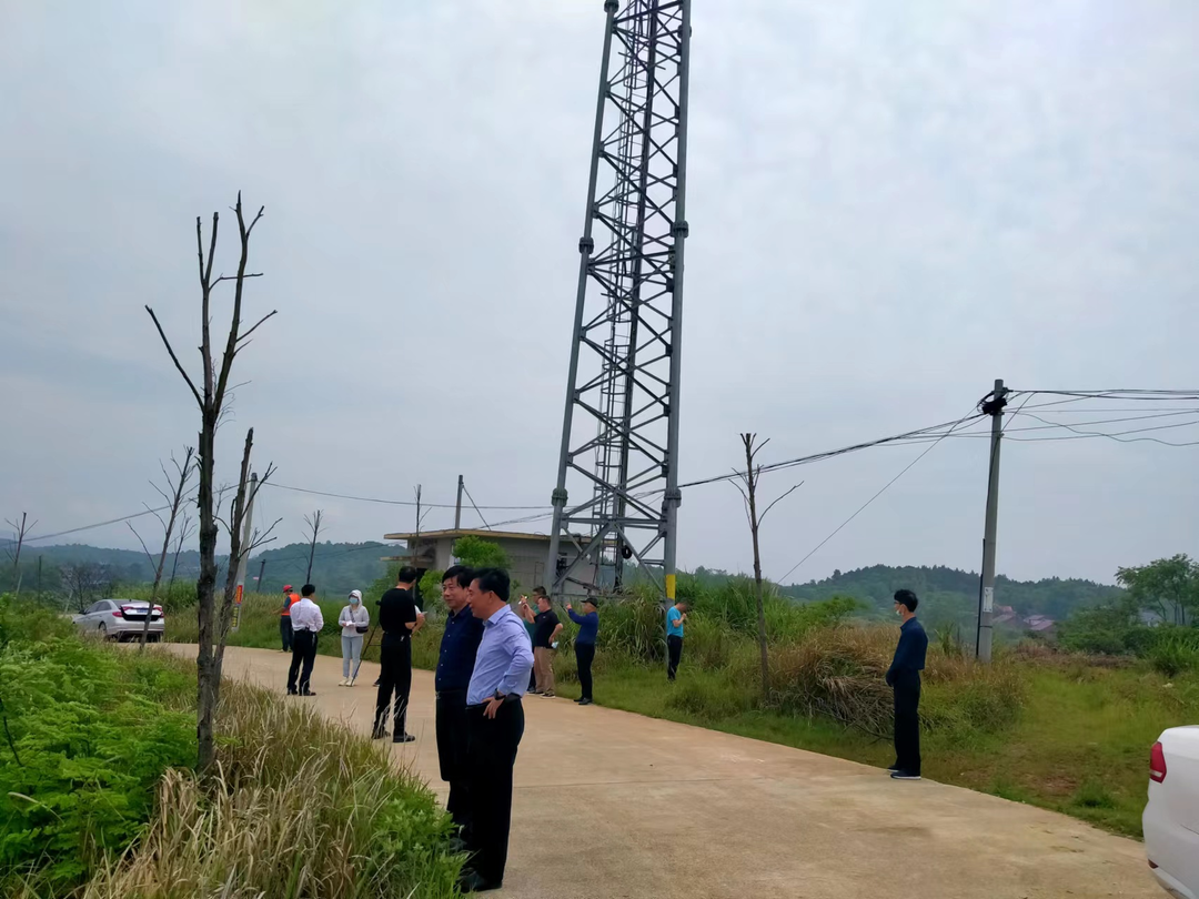 永州市自然资源和规划局来祁检查指导自然资源铁塔视频监测建设工作