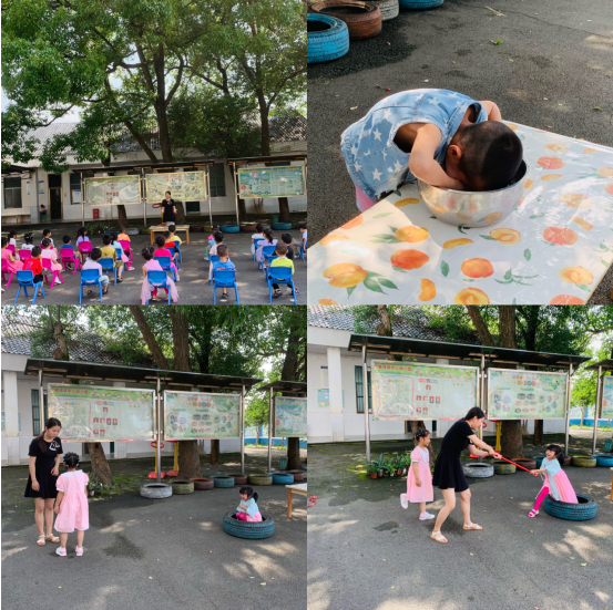 观音滩镇中心幼儿园防溺水演练活动