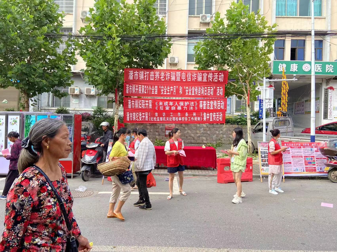 潘市镇开展打击整治养老诈骗暨电信诈骗宣传活动