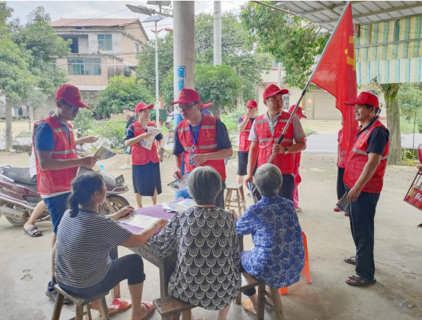 羊角塘镇开展反诈宣传志愿服务活动