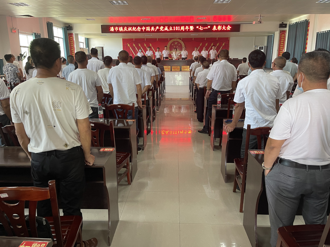 潘市镇召开庆祝建党101周年暨 “七一”表彰大会