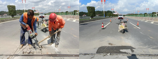 公路建设养护中心:及时修复桥梁隐患 主动作为保安全