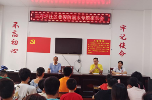 浯溪街道王府坪社区开展暑期防溺水宣传活动
