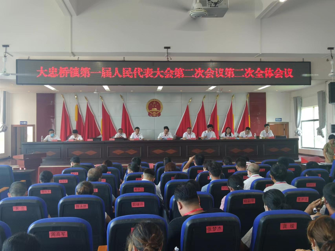 大忠桥镇召开第一届人民代表大会第二次会议