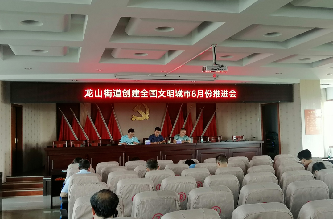 龙山街道部署全国（省级）文明城市实地测评工作