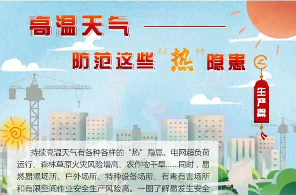应急科普 | 图说：高温天气，如何防范安全生产“热”隐患？