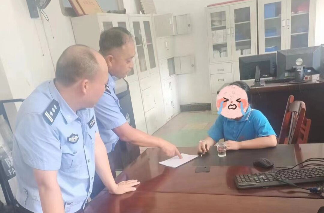 “熊孩子”离家出走 祁阳交警暖心帮助
