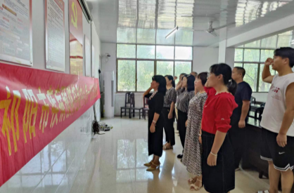 祁阳疾控：党日活动下基层，消毒监测保安全