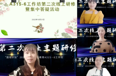 祁阳市自主选学A315-6工作坊举行第二次线上研修活动