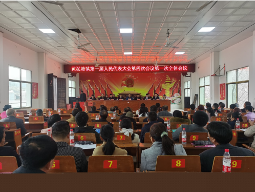 黄泥塘镇第一届人民代表大会第四次会议胜利召开