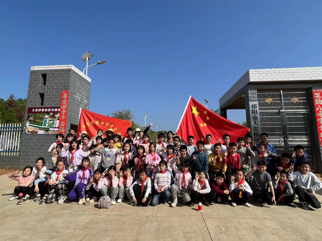 大忠桥镇白合完小开展志愿服务活动