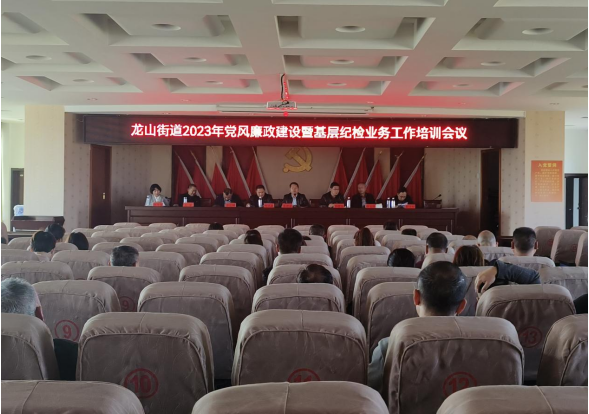 龙山街道：召开2023年党风廉政建设暨基层纪检业务工作培训会