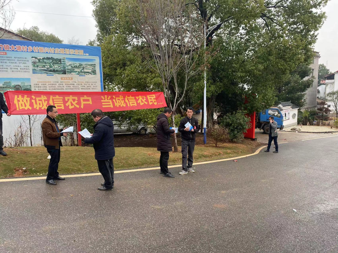 茅竹镇开展“诚信进村 凝聚民心”宣传活动