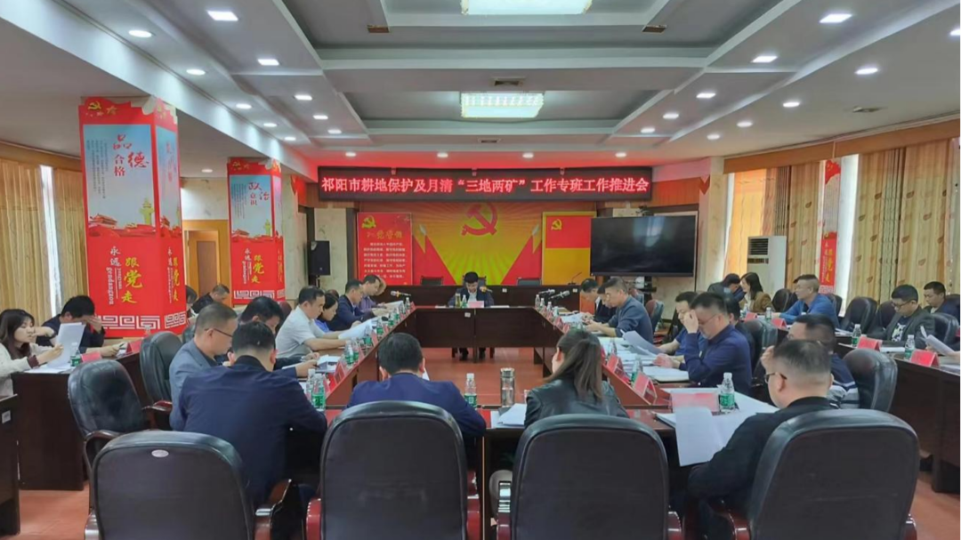 祁阳市自然资源局召开耕地保护  及月清“三地两矿”工作推进会