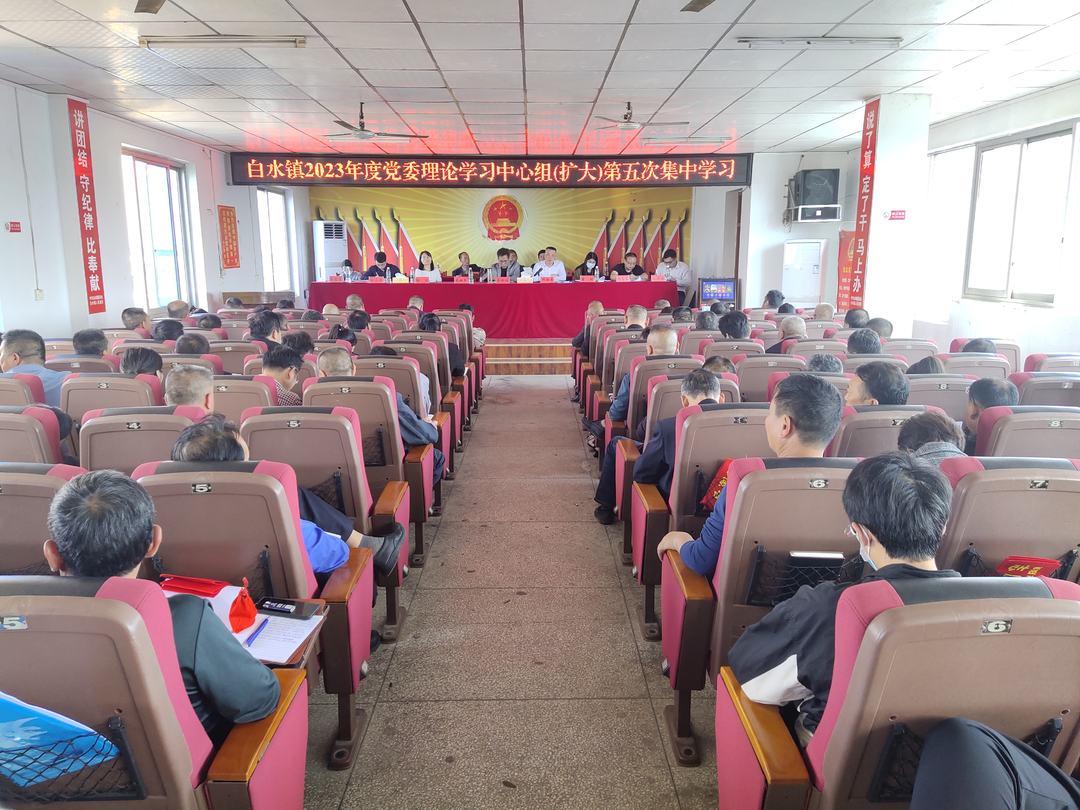 白水镇开展2023年党委理论学习中心组（扩大）第五次  集中学习