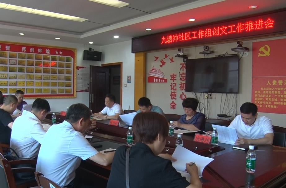 【“创文”进行时】祁阳市召开九塘冲社区工作组创文工作推进会