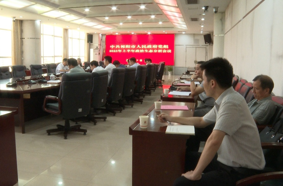 中共祁阳市人民政府党组2023年上半年政治生态分析会议召开