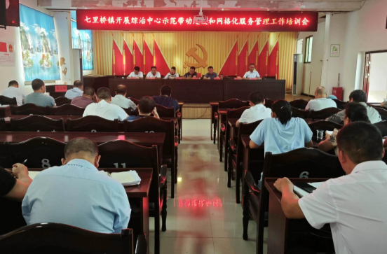 七里桥镇开展综治中心示范带动建设和网格化服务管理工作培训