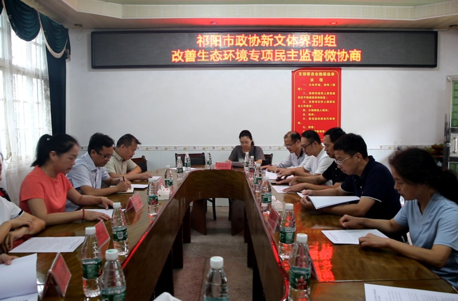 祁阳市政协举行改善生态环境民主监督微协商活动