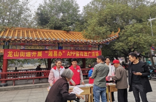 龙山街道：大力推广“湘易办” 便民服务“掌上办”