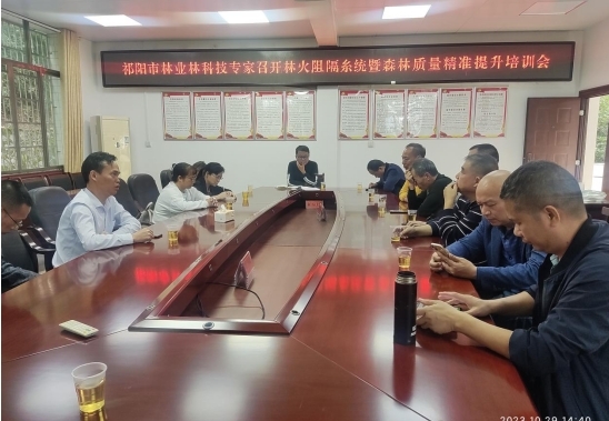祁阳市林业科技专家开展林火系统暨森林质量精准提升培训活动