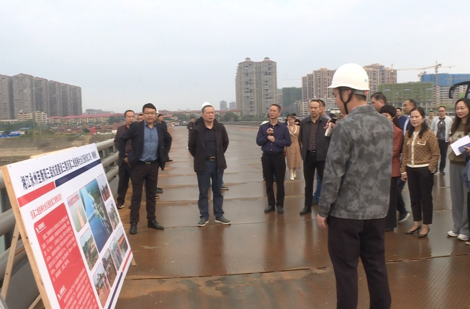 祁阳市政协组织视察交通重点项目建设工作