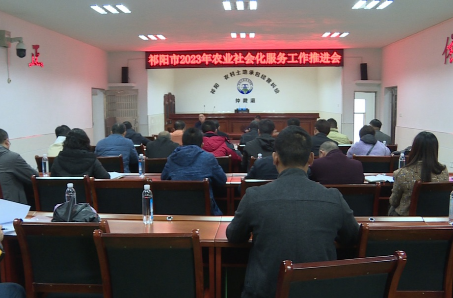 祁阳市2023年农业社会化服务工作推进会召开