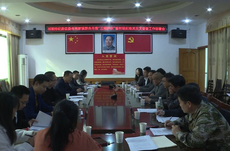祁阳市纪委监委部署 “三湘护农”暨村级纪检员交叉督查工作