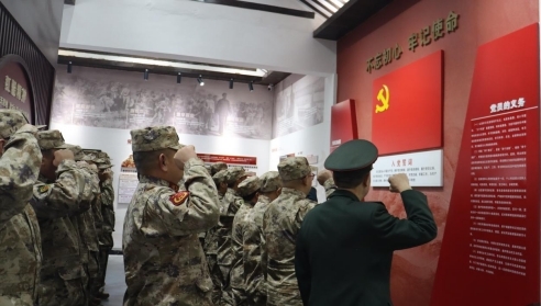 祁阳市人武部开展主题教育党日活动