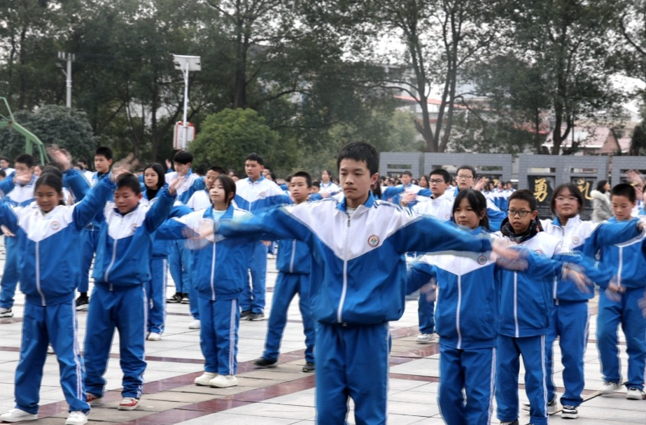 祁阳七中举行2023年下期韵律操比赛