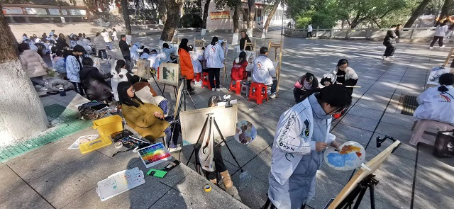 祁阳一中举行书法美术现场赛