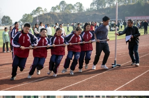 祁阳潘市红军学校举办趣味运动会