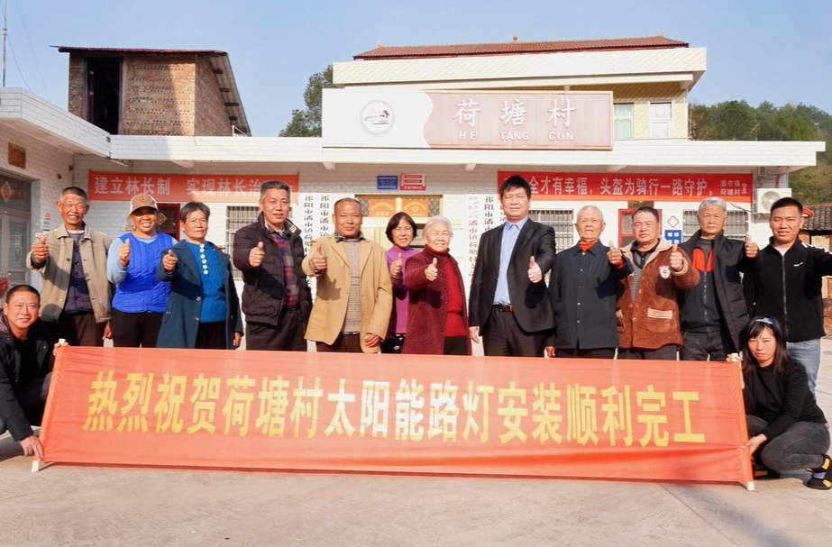潘市镇荷塘村：乡贤齐助力 “亮化工程”点亮乡村振兴路