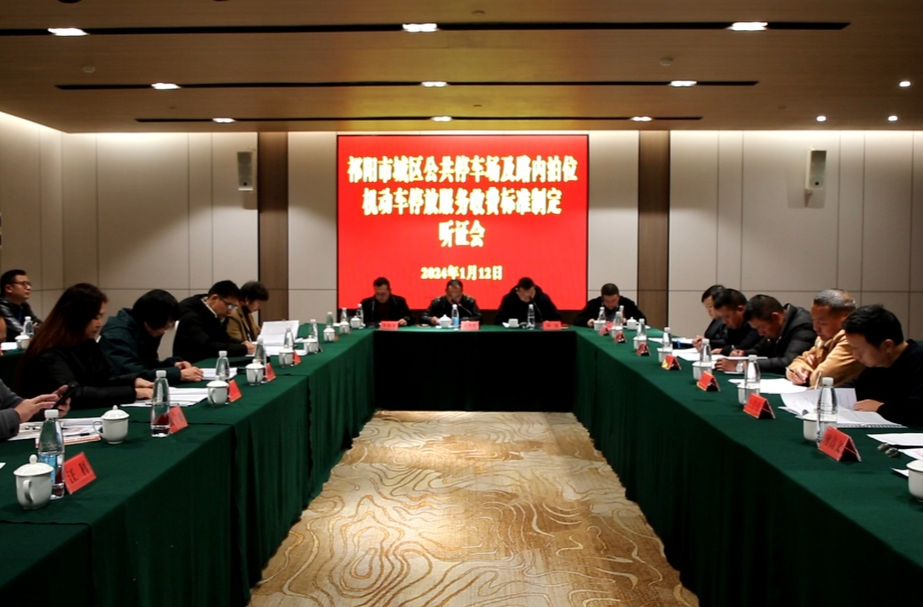 祁阳市城区公共停车场及路内泊车位机动车停放收费标准制定听证会召开
