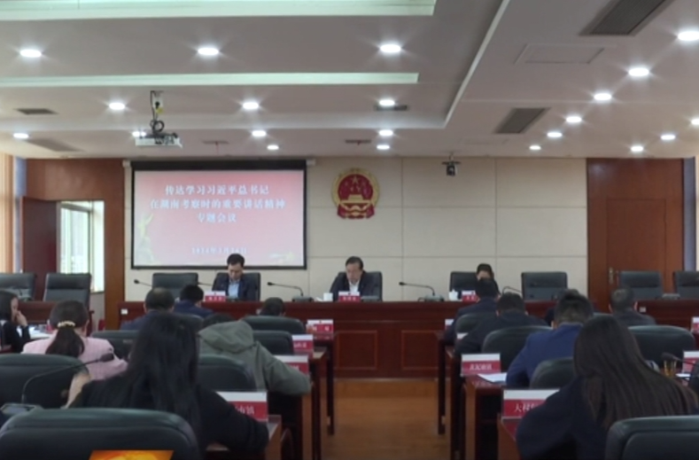 祁阳市人大系统召开传达学习习近平总书记在湖南考察时的重要讲话精神专题会议