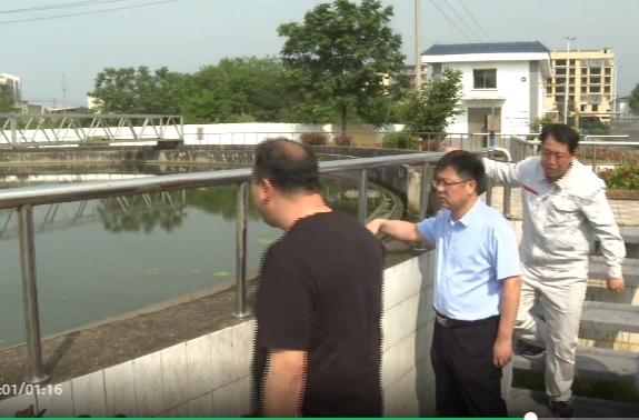 陈小平调研生活污水处理设施运行情况