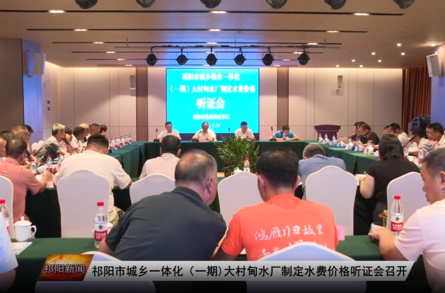 祁阳市城乡一体化（一期）大村甸水厂制定水费价格听证会召开