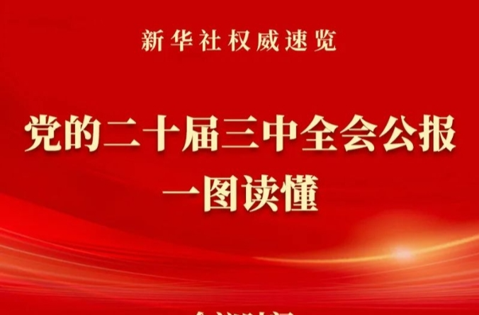 党的二十届三中全会公报一图读懂