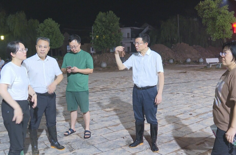 蒋良铁深入一线督导防汛救灾工作