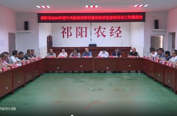 祁阳市召开2024年度中央财政扶持村集体经济发展项目村工作推进会